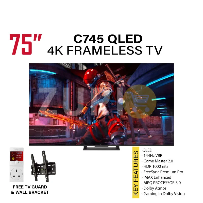 TCL UHD 4K Television 72 inch